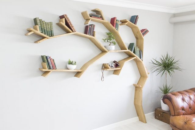 tree bookcase windswept oak tree bookshelf by bespoak interiors